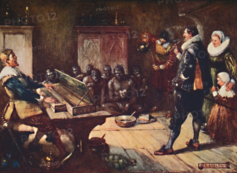 'Van Riebeck Entertains the Hottentots', 1909. Artist: Joseph Ratcliffe Skelton.