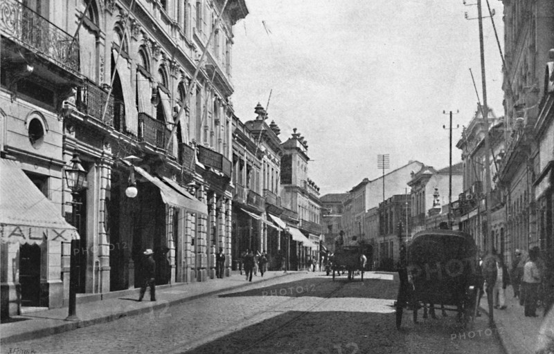 'Rua 15 de Novembro', 1895. Artists: Wilhelm Gaensly, Rudolf Friedrich Fra.