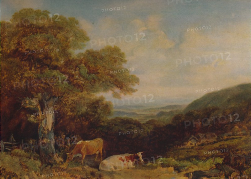 'Landscape with Cattle', 1847, (1935). Artist: John Dearman.