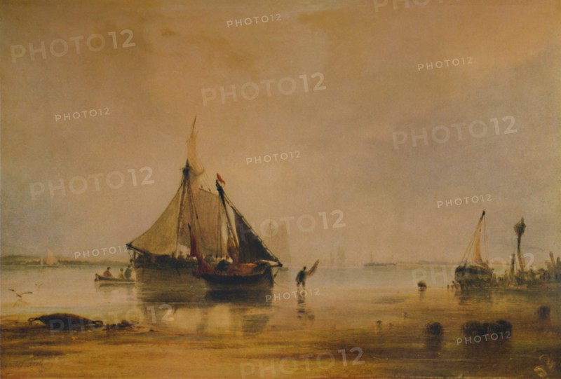 'Vessels on Shore near Southampton', c1831, (1935). Artist: Anthony Vandyke Copley Fielding.