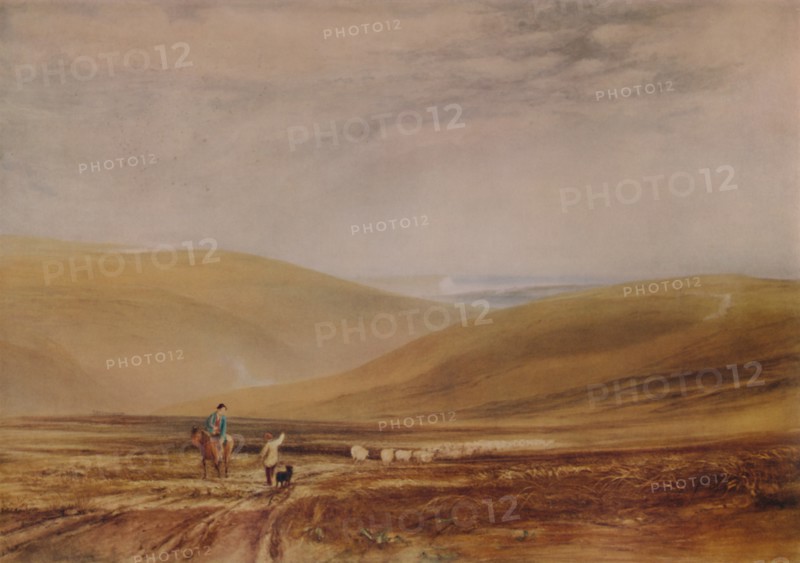 'The Downs near Beachy Head', 1844, (1935). Artist: Anthony Vandyke Copley Fielding.