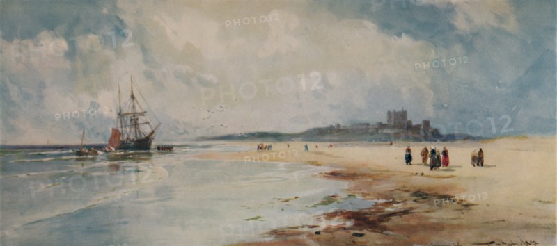 'Bamborough Castle', 1892, (1935). Artist: Thomas Bush Hardy.