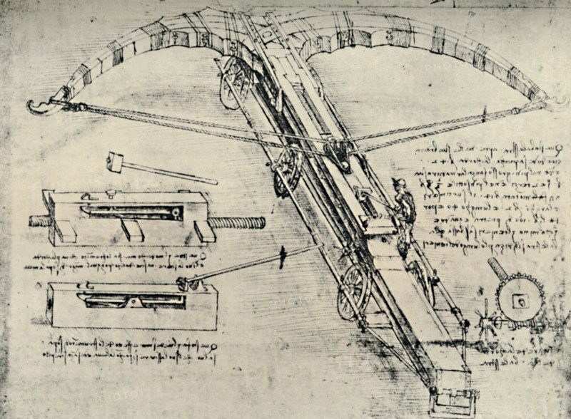 'Ballista', 1928. Artist: Leonardo da Vinci.
