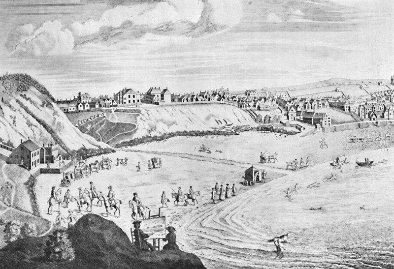'Scarborough Sands in 1735', c1735, (1904). Artist: Unknown.