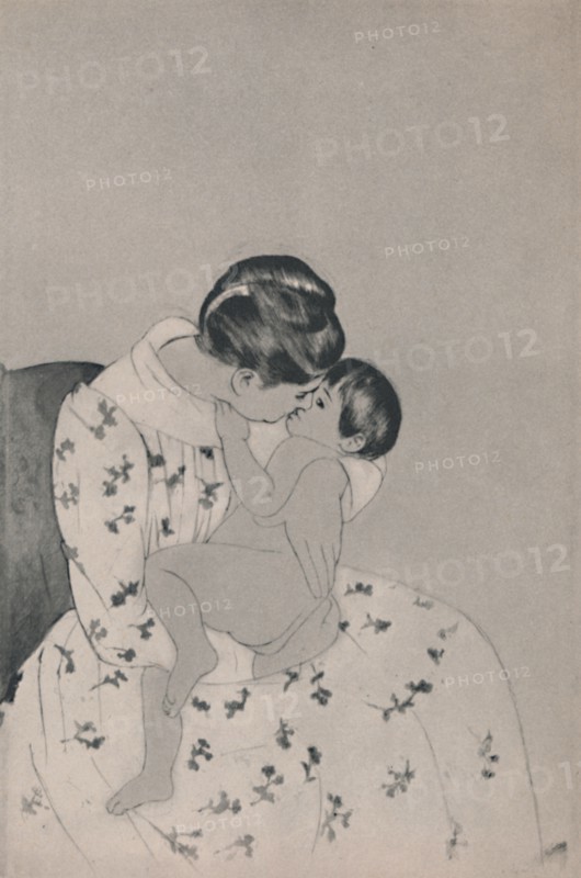 'Mother and Child', c.1890s, (1946). Artist: Mary Cassatt.