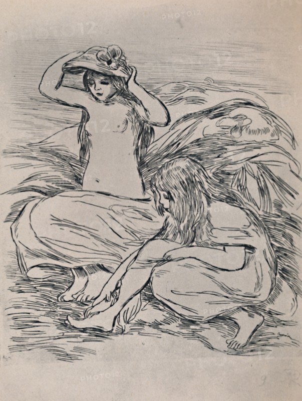 'Two Bathers', 1946. Artist: Pierre-Auguste Renoir.