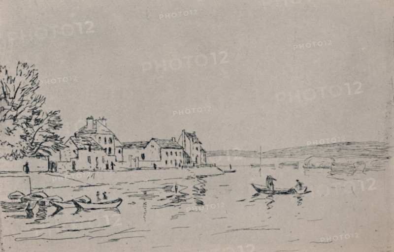 'The Banks of Loing', c.1880s, (1946). Artist: Alfred Sisley.