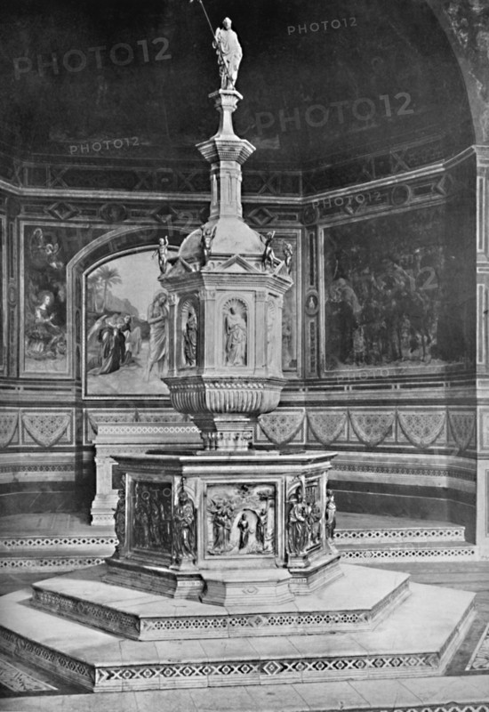 'The Font in the Church of San Giovanni, Siena', 1903. Artist: Unknown.
