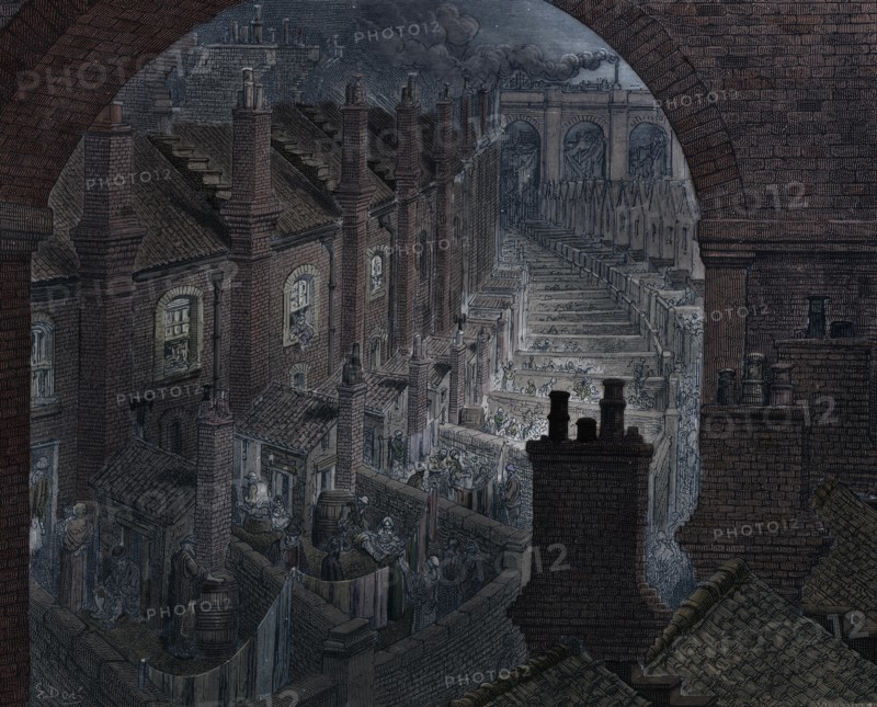 'Over London by Rail', 1872. Artist: Adolphe François Pannemaker.