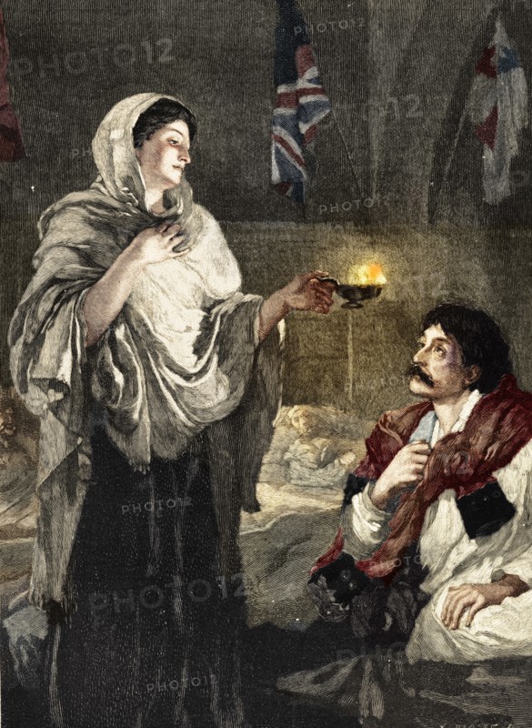 'The Lady with the Lamp', c1880. Artist: Unknown.