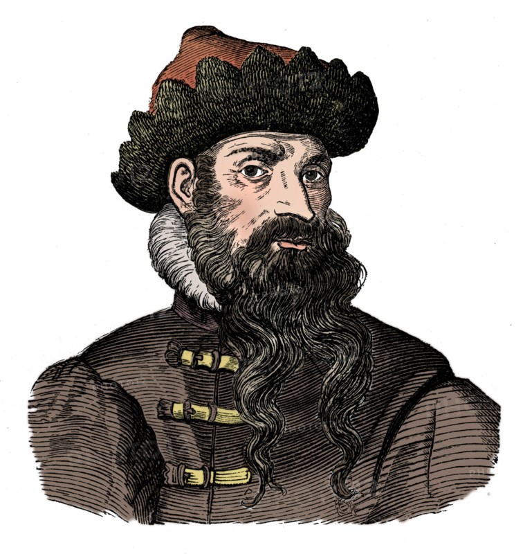Johann Gutenberg, German metalworker and inventor, 16th century, (1870).  Artist: Unknown.