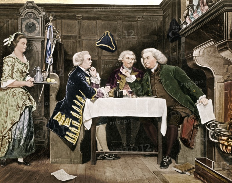 Dr Johnson, Goldsmith and Boswell, (1909). Artist: Eyre Crowe.