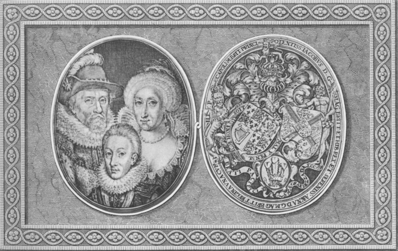 'James I Anne of Denmark and Henry, Prince of Wales', 1612, (1904). Artist: Simon de Passe.