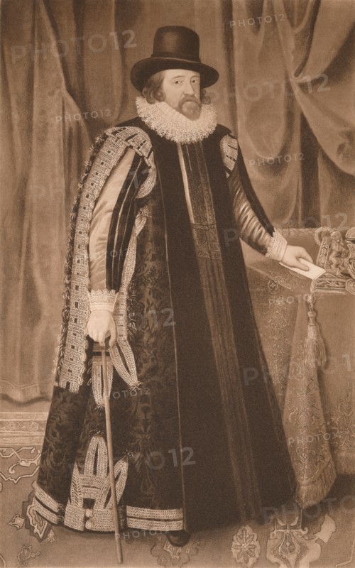 'Francis Bacon, Viscount St. Albans', c1600, (1904). Artist: Paulus van Somer.
