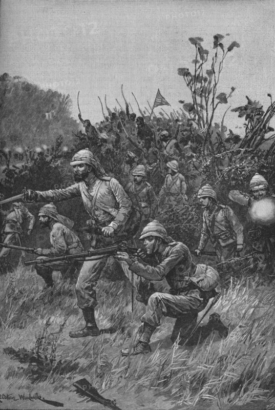 The Bonny Men Led The Advance, 1902. Artist: Richard Caton Woodville II.
