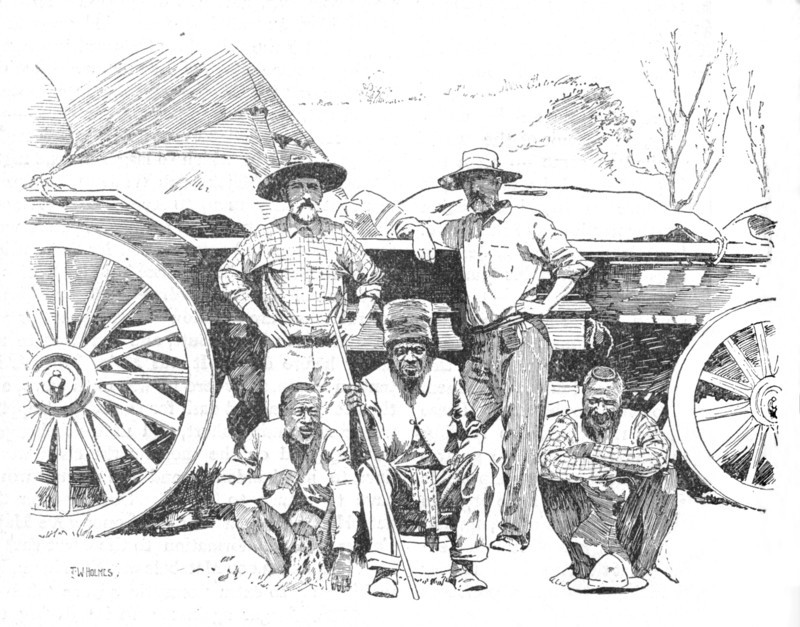 'Mr. Riley. Umjan. Mr. Dawson', 1902. Artist: TW Holmes.