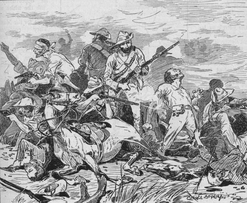 They Fought on Grimly, 1895, (1902). Artist: George Soper.