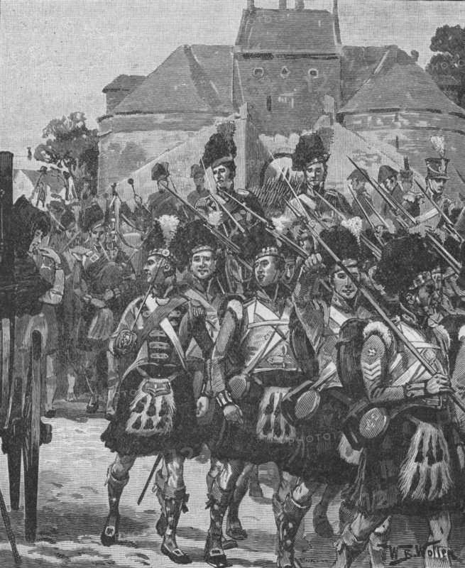 'Picton's Division Off To The Front', 1902. Artist: William Barnes Wollen.