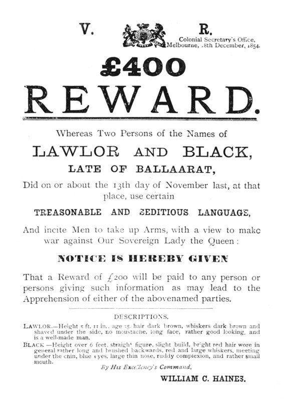 'Government Notice - For Lawlor and Black', c1854, (1902). Artist: Unknown.