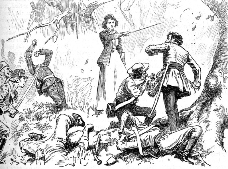 'Among The Insurgents Was A Young Lady', 1902. Artist: Unknown.