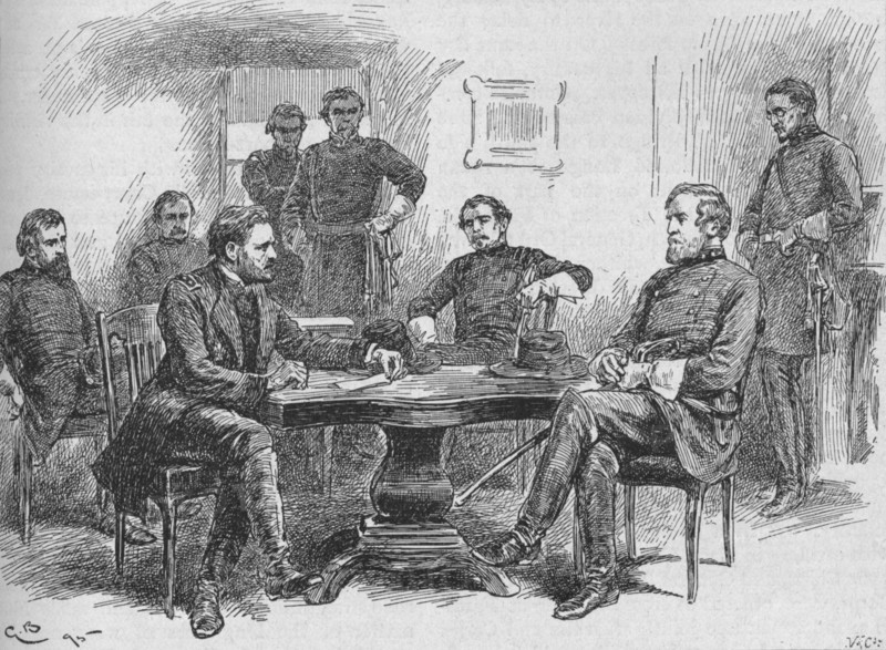'General Grant Reading The Terms of Surrender', 1895, (1902). Artist: Gordon Frederick Browne.