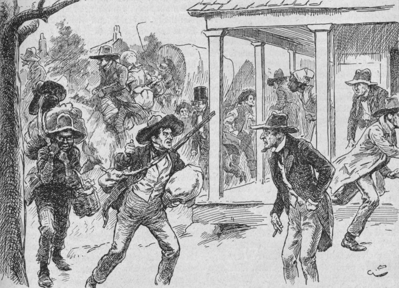 'The City Was Taken With A Desperate Panic', 1902. Artist: Gordon Frederick Browne.