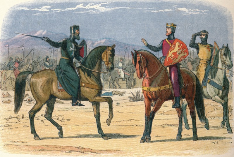 'Richard and the Master of St. John', 1191 (1864). Artist: James William Edmund Doyle.