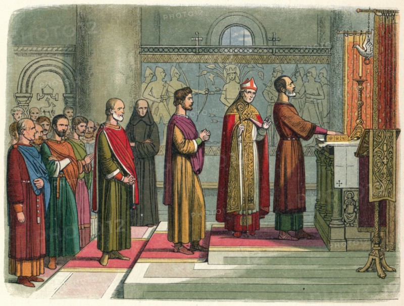 'The barons swear to achieve their liberties', 1214 (1864). Artist: James William Edmund Doyle.