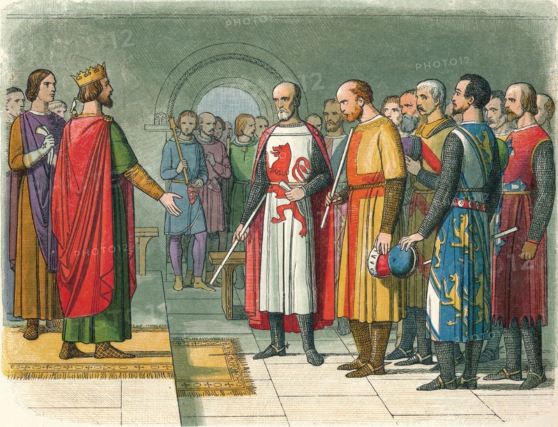 'Henry III and his Parliament', 1258 (1864). Artist: James William Edmund Doyle.