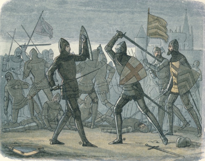 'The relief of Calais', 1864. Artist: James William Edmund Doyle.