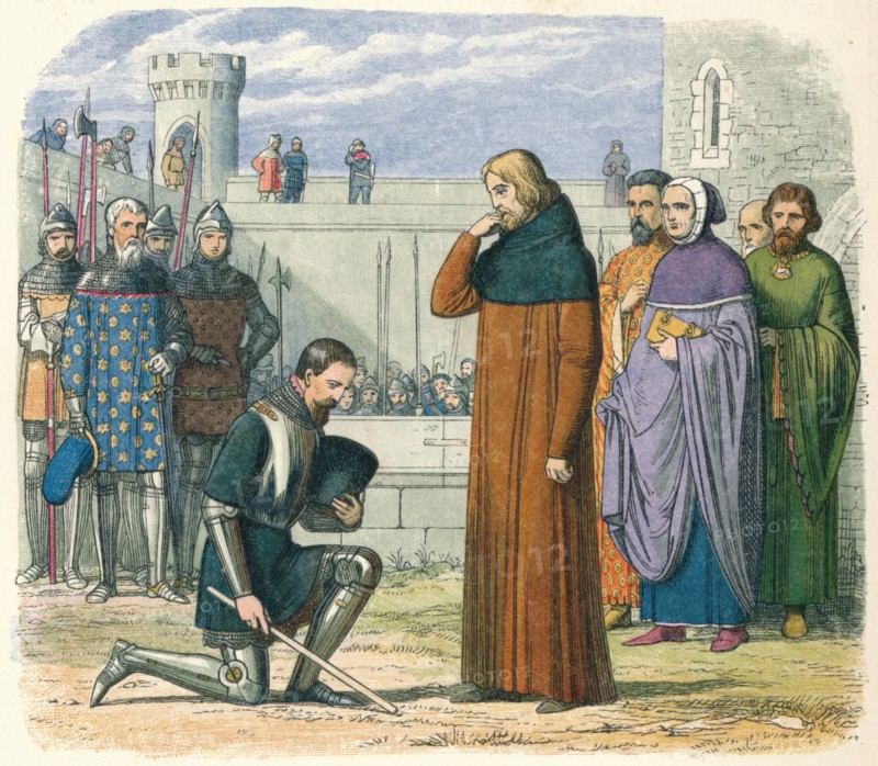 'Meeting of Richard and Henry', 1399 (1864). Creator: James William Edmund Doyle.