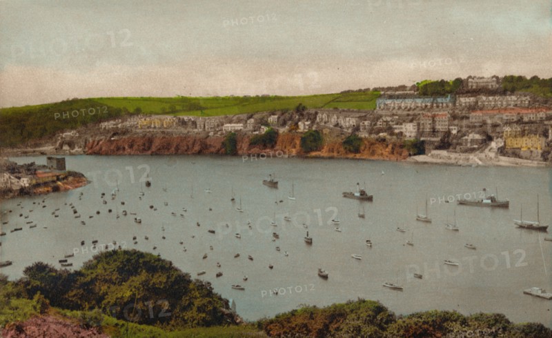 'Fowey from Polruan, c1930. Artist: Unknown.