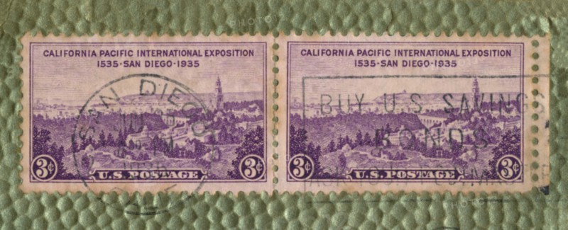 'California Pacific International Exposition - U.S. Postage Stamp', c1935. Artist: Unknown.