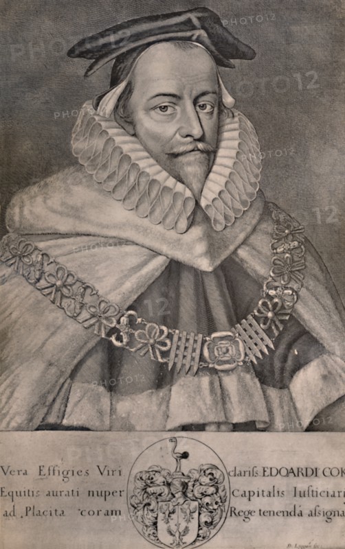 Sir Edward Coke, English lawyer, writer and politician, c1666 (1894). Artist: David Loggan.