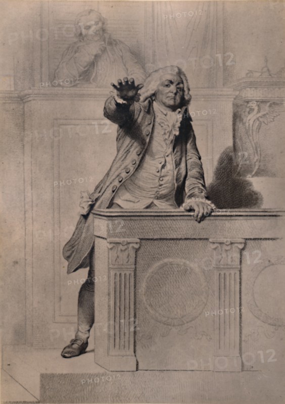 Honore Gabriel Riqueti, Count of Mirabeau, French revolutionary leader 19th century (1894). Creator: Louis-Pierre Henriquel-Dupont.