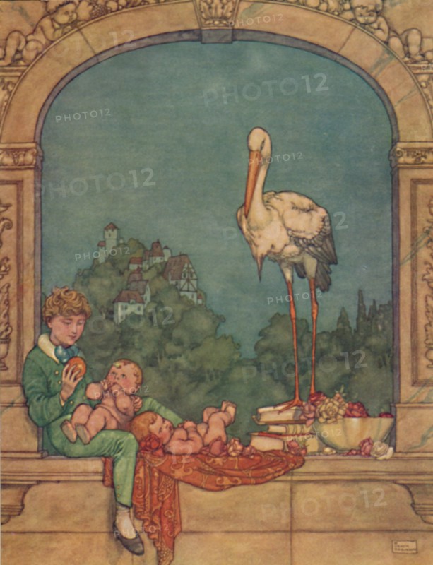'We Will Bring Him Two Little Ones, A Brother and A Sister, c1930. Artist: W Heath Robinson.
