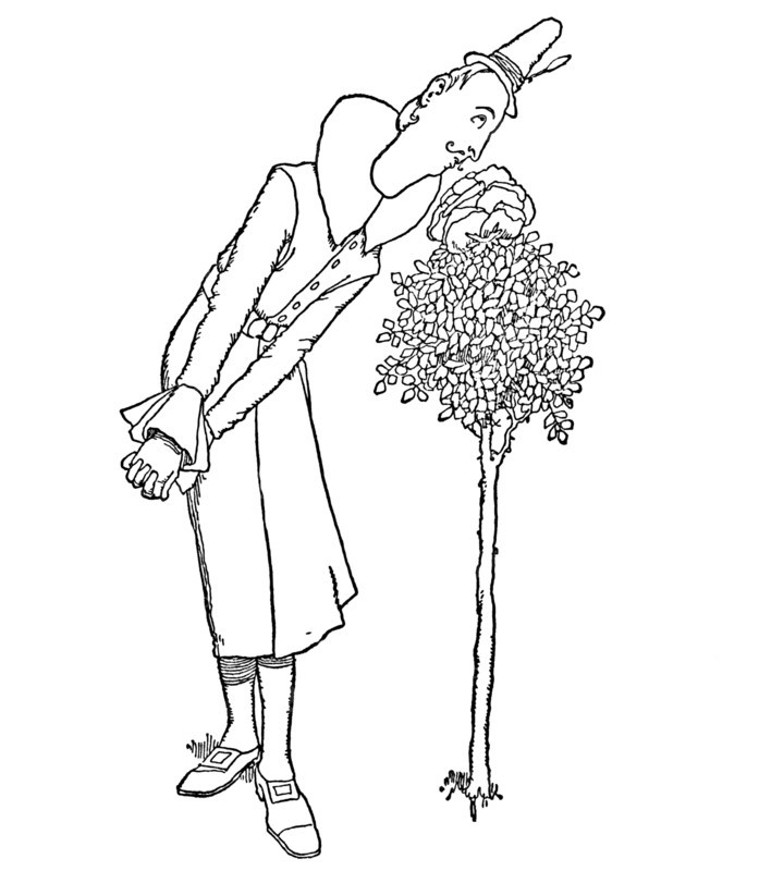'All Cares and Sorrows Were Forgotten By Him Who Inhaled Its Fragrance', c1930. Artist: W Heath Robinson.