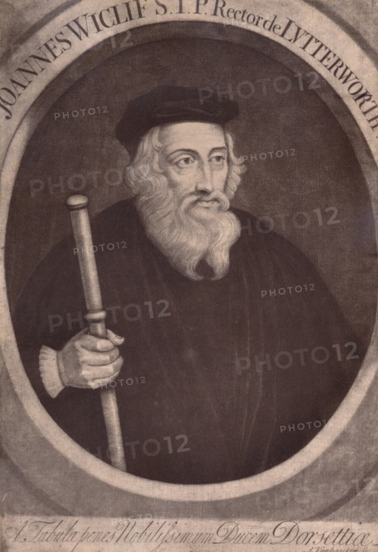 John Wycliffe, English theologian and religious reformer, 18th century (1894). Artist: Alexander van Haecken.