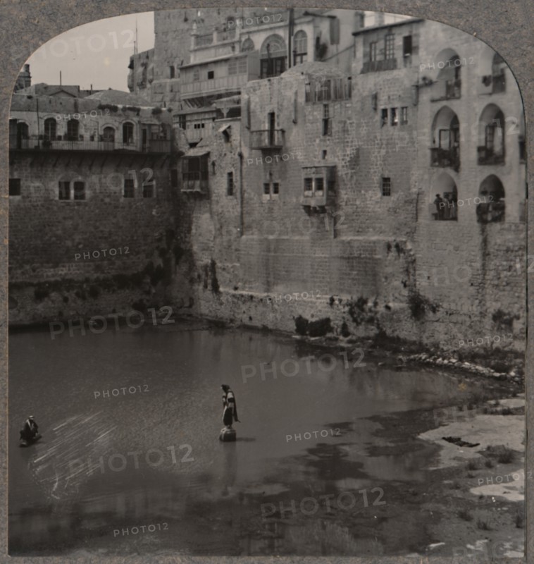 'The Pool of Hezekiah, Jerusalem', c1900. Artist: Unknown.
