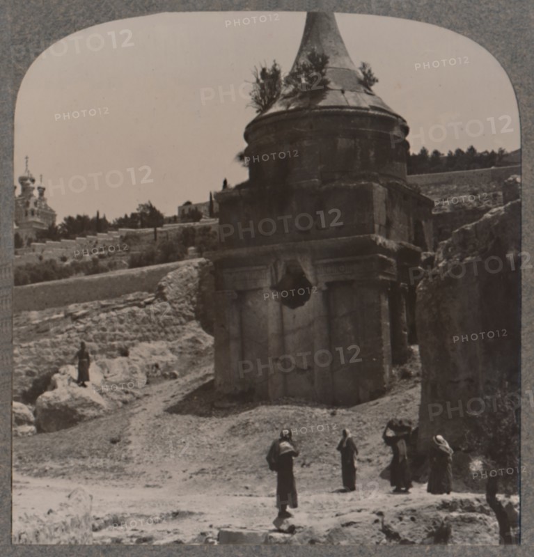 'The Tomb of Absalom in the Valley of Jehosaphat', c1900. Artist: Unknown.