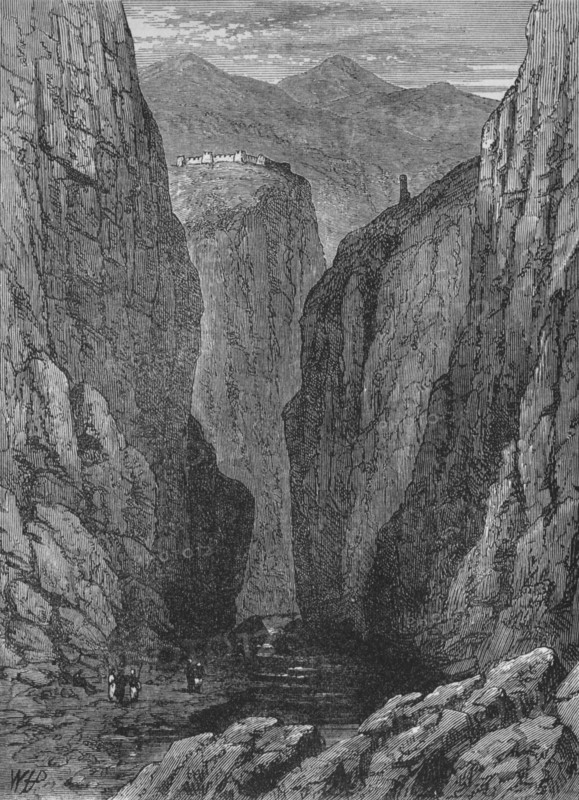 'Ali Musjid and the Khyber Pass', c1880. Artist: Unknown.