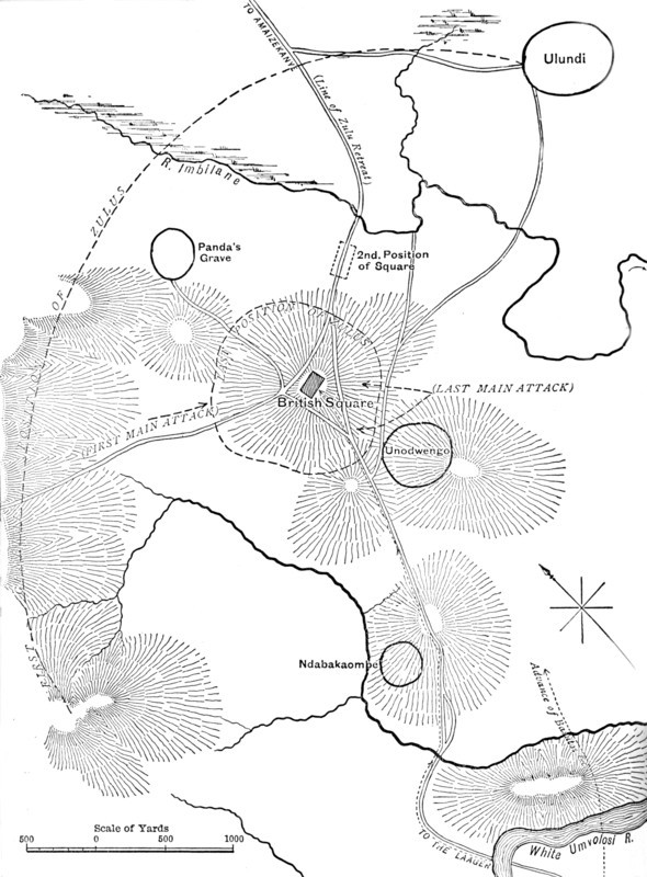 'Plan of the Battle of Ulundi, (July 4, 1879)', c1880. Artist: Unknown.