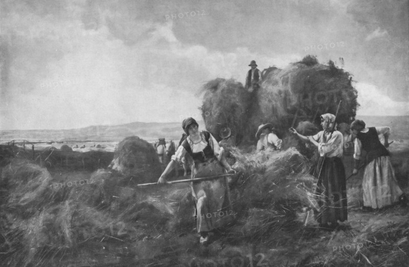 'The Harvesters', c1885, (1912). Artist: Julien Dupre.