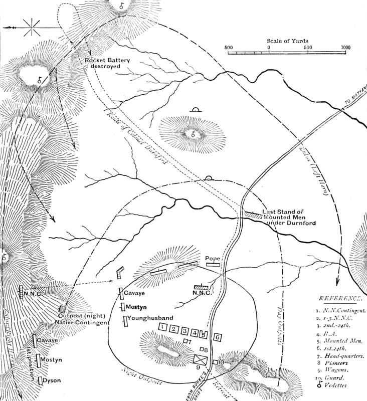 'Plan of the Battle of Isandhlwana, (Jan. 22, 1879)', c1880. Artist: Unknown.