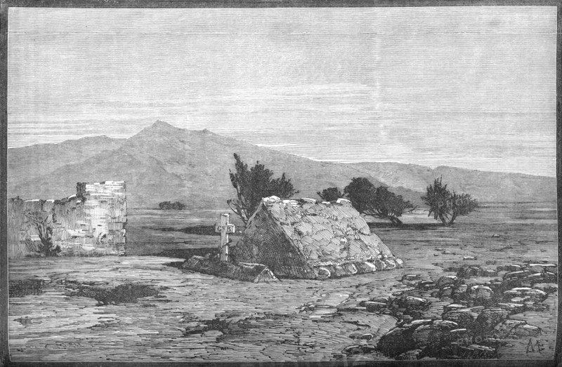 'Graves of Major Blackwood and Men of the Sixty-Sixth Regiment, Maiwand', c1880. Artist: Unknown.