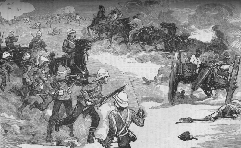 'Second Battle of Kassassin (September 9): Capture of Two Krup Guns by the Royyal Marines', c1882. Artist: Unknown.