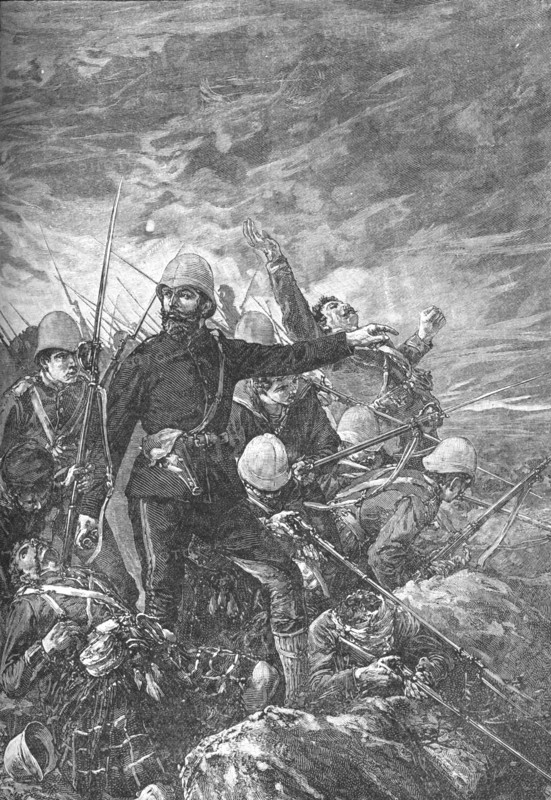 'Sir George Colley at Majuba Hill', c1881. Artist: Unknown.