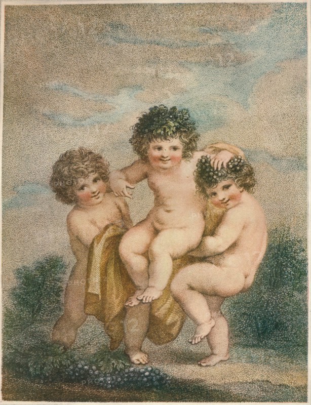 'Bacchanals', 1903. Artist: Francesco Bartolozzi.