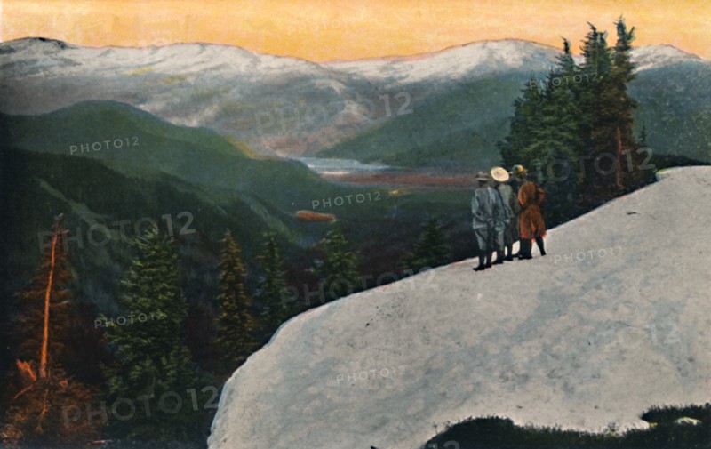 'Looking down from Mount Rainier', c1916. Artist: Asahel Curtis.
