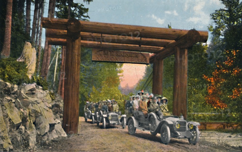 'Entrance to Mount Rainier National Park', c1916. Artist: Asahel Curtis.